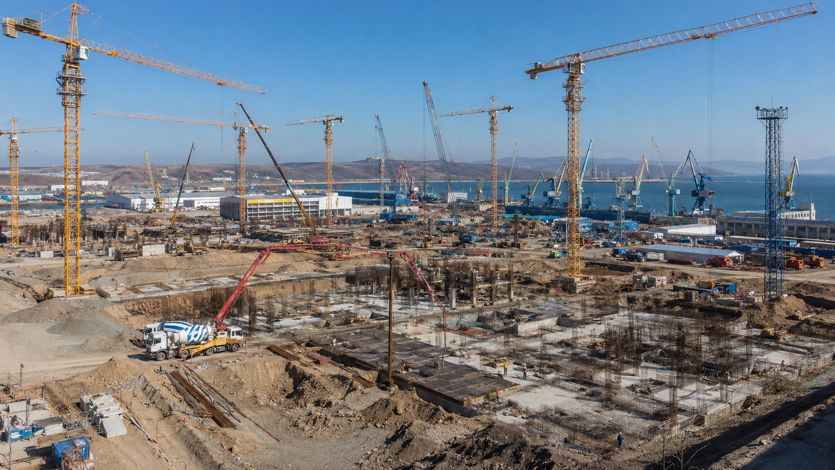 Стройка завода