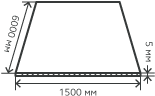 Лист нержавеющий  5х1500х6000 мм.  AISI 316Ti (08Х17Н13M2T) холоднокатаный,  матовый